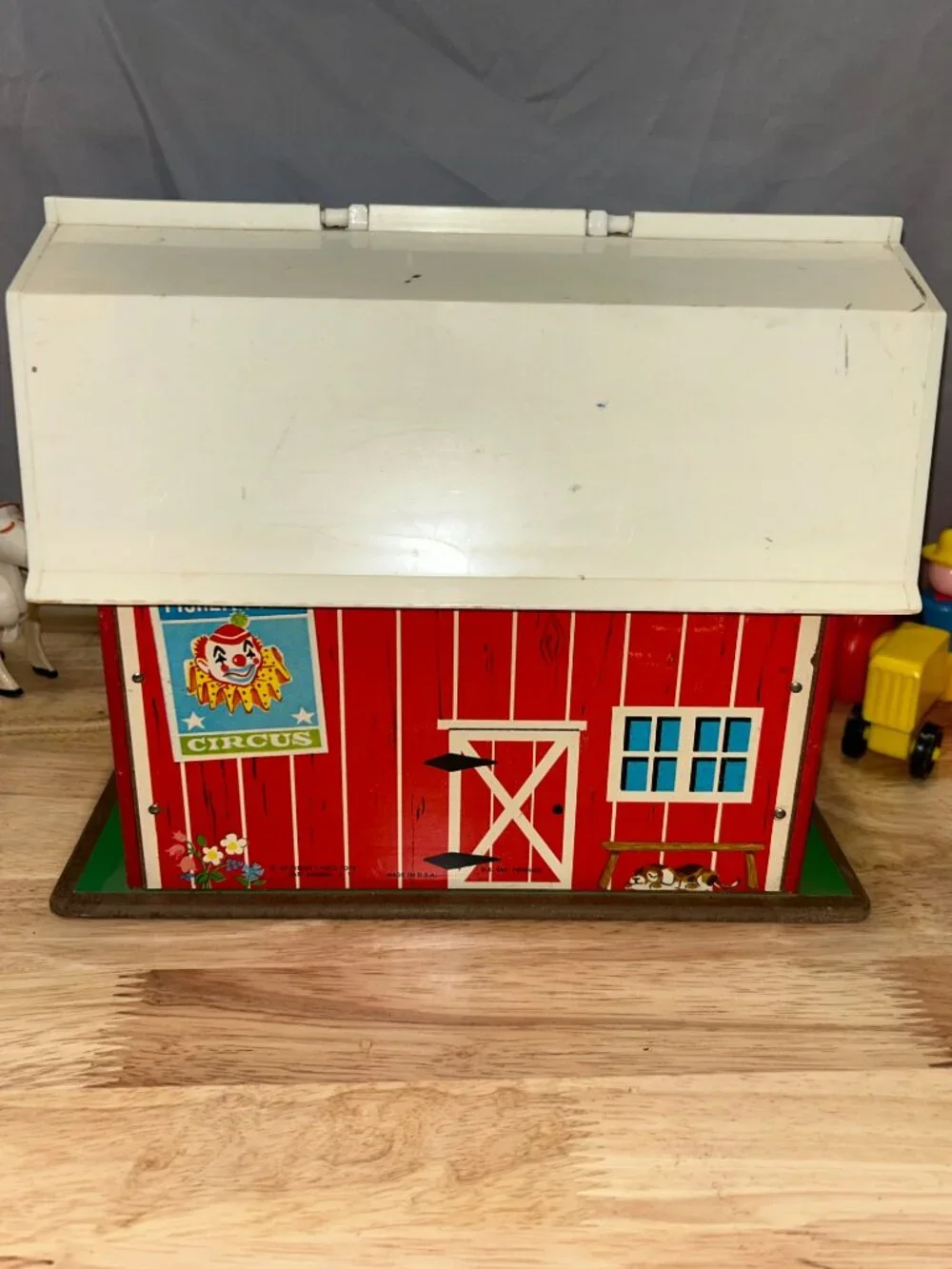 Vintage 1967 Fisher Price Little People Play Family Farm Toy Set - No Silo - Picture 7 of 11